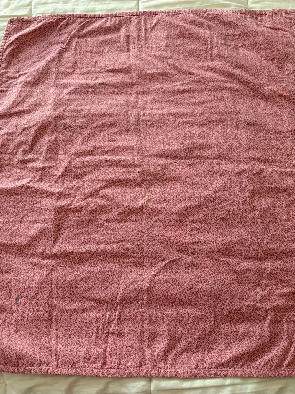 Handmade vintage Patchwork Baby Quilt in Pastel Multi-Color